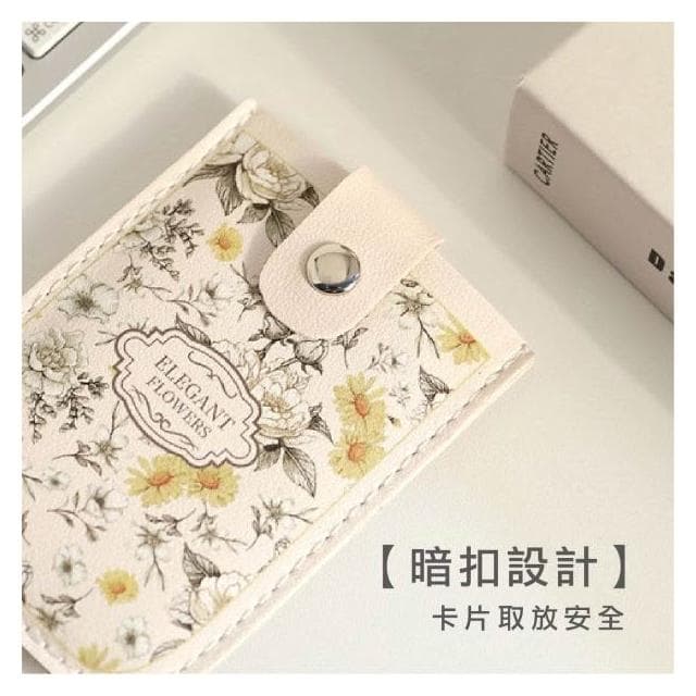 【青青】簡單生活 抽拉式卡包-山茶浪漫/伊甸花鏡/盛夏之約/清新雛菊