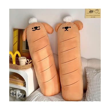 7PuPu🧸法式麵包狗狗熊熊抱枕(睡覺夾腿枕/生日禮物/娃娃/沙發床投靠墊/紓壓/長條抱枕)