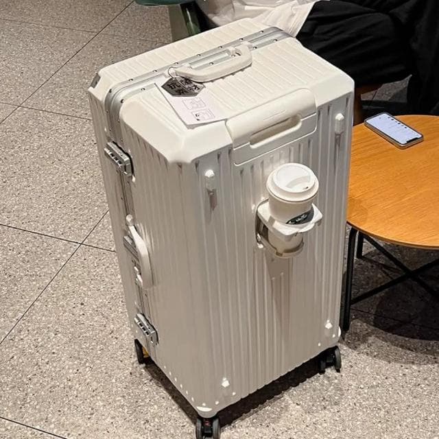 26寸胖胖箱大容量鋁框行李箱 多功能 拉桿箱 減震剎車 萬向輪旅行箱子 防刮登機箱(行李箱 旅行箱 登機箱 鋁框 拉鍊 現貨 拉桿箱 胖胖箱 大容量)