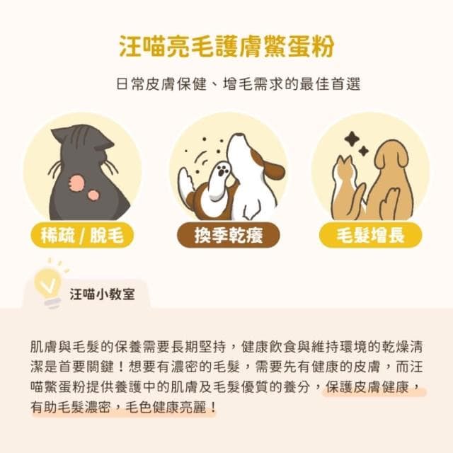 【汪喵星球】亮毛護膚鱉蛋粉 60G(護膚 亮毛 皮毛保健 貓咪保健品 貓咪保養品)