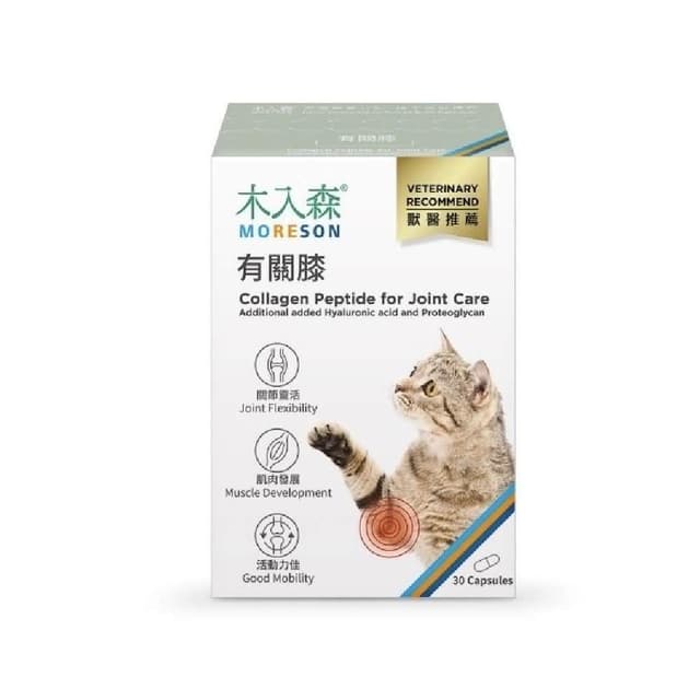 【MORESON 木入森】貓咪關節保健 60顆/盒 有關膝(骨骼保健 補充營養 貓咪保健品 貓咪保養品)