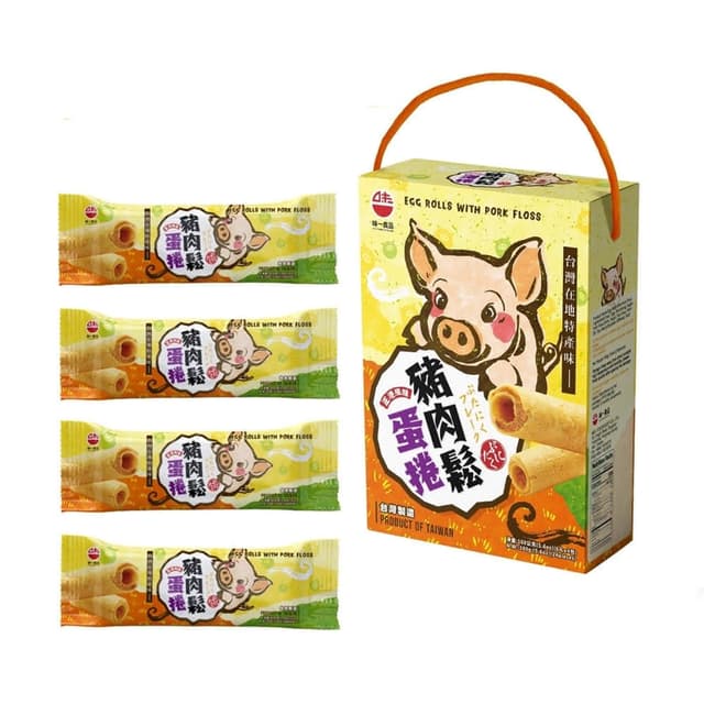 味一食品 豬肉鬆蛋捲禮盒160g(40gx4包/盒)