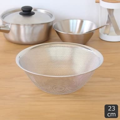 【柳宗理】日本高質感不鏽鋼濾網23cm(交換禮物 聖誕禮物 濾水盆 篩網)