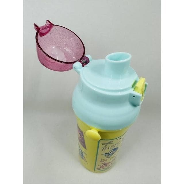 【Skater】附揹帶/姓名貼 日本2023黃色寶可夢 兒童矽膠直飲式水壺 480ml (交換禮物 聖誕禮物 銀離子 PSB5SANAG)