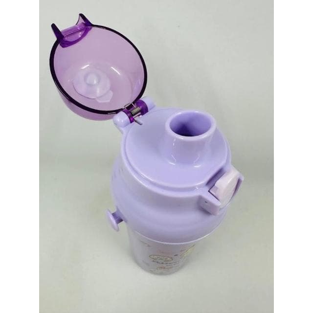 【Skater】附揹帶/姓名貼 日本紫色寶可夢皮卡丘 矽膠兒童直飲式水壺 480ml (交換禮物 聖誕禮物 PSB5SANAG)