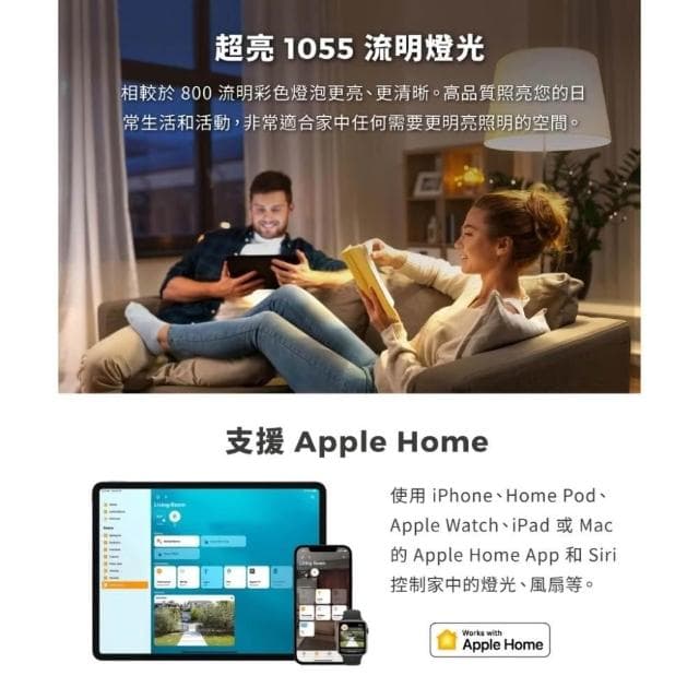 Tapo L536E (全彩 LED燈泡 智能燈泡 E27 語音 遠端控制 多彩調節 APP設定 支援HomeKit)