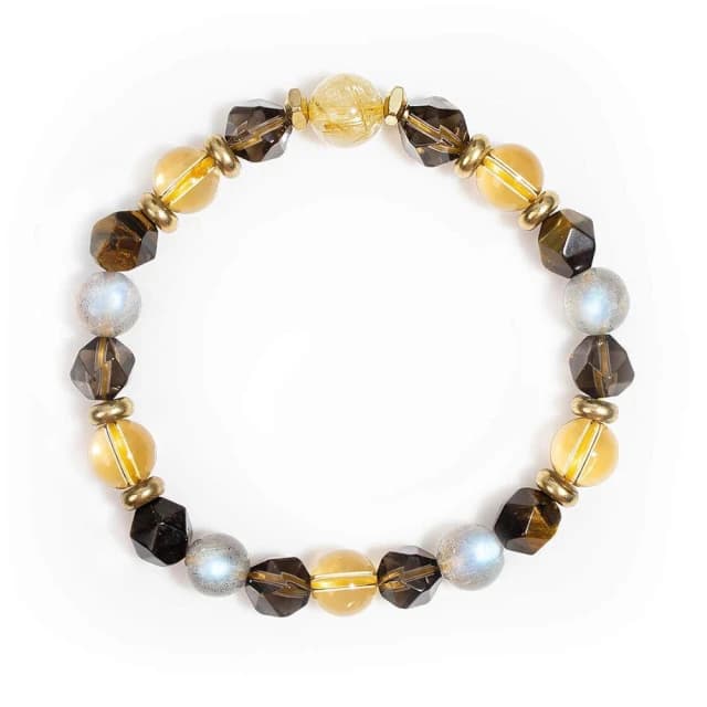 【月色真美】生生不息 l 鈦晶黃虎眼茶晶黃水晶手鍊(B09 嚴選天然水晶 鑑定師把關)