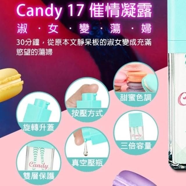 德國Candy17歡愉青春凝露｜奇淫合歡散-冰火兩重天高潮液 私密保養 私密保證癢｜情趣潤滑液 約炮潮吹液 聯誼交換禮物
