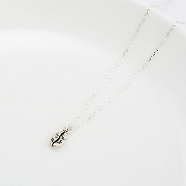 【Angel & Me】阿拉比卡 藍山 咖啡豆 s925 純銀 項鍊 情人節禮物