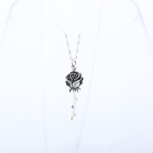 【Angel & Me】小王子 深情 玫瑰花 Rose s925 純銀 項鍊 生日 情人節 耶誕 禮物