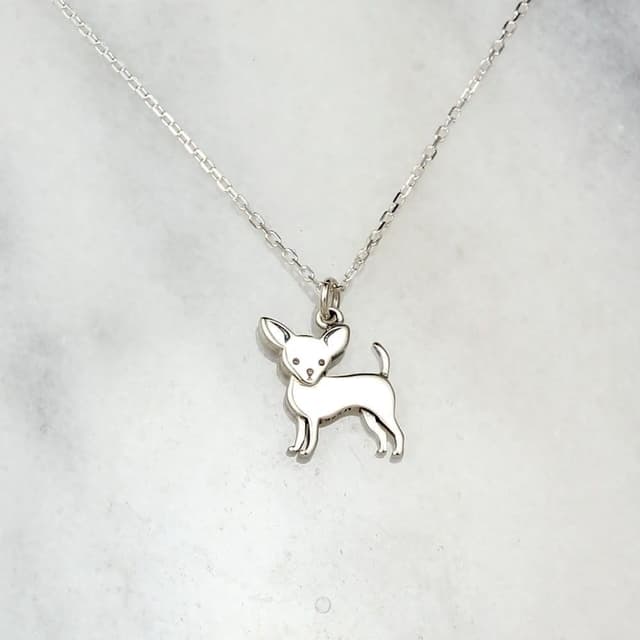 【Angel & Me】吉娃娃 小狗 s925 純銀項鍊 生日禮物 情人節禮盒