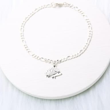 【Angel & Me】可愛 刺蝟 s925 純銀手鍊 腳鍊 生日禮 女朋友禮物