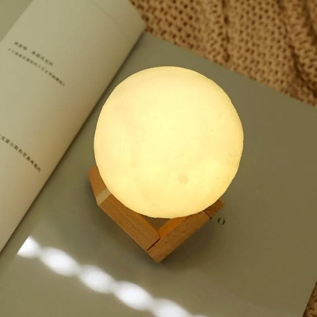 月球小夜燈 LED  月球臺燈 拍照道具 房間裝飾 氣氛燈 聖誕禮物 交換禮物