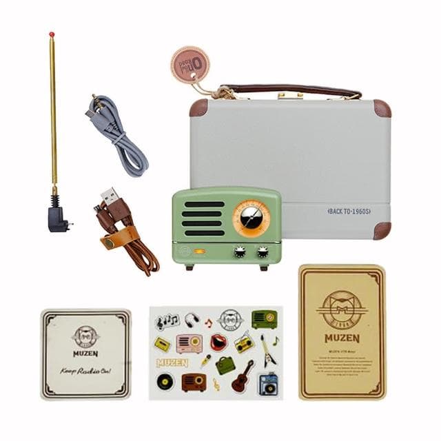 【MUZEN】OTR經典復刻藍牙音響收音機-經典版(科隆綠 尾牙 抽獎 情人節禮物)