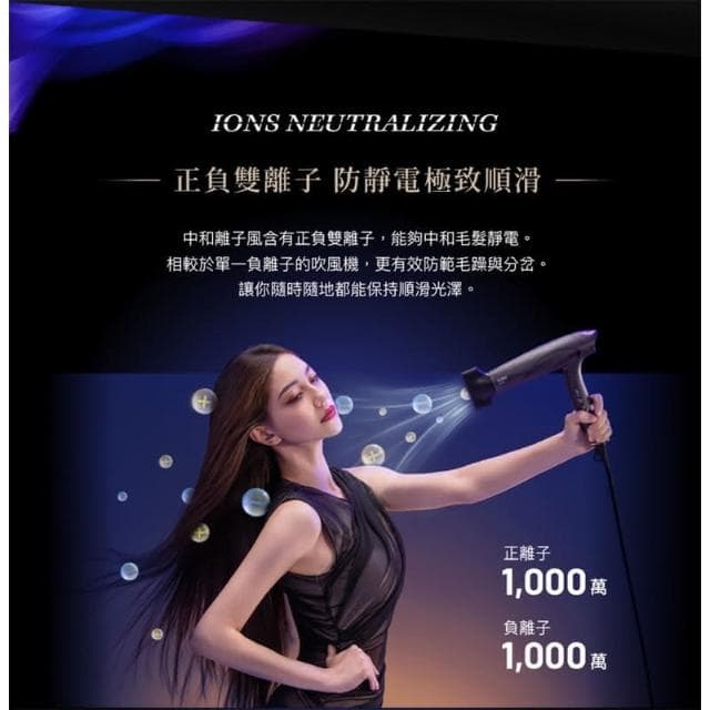 Solac SD-1300 智能中和離子專業吹風機