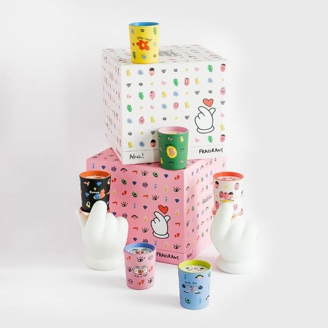 【duahostore】WEKUKU 輕鬆拿捏禮盒 蠟燭香氛家居設計藝術插畫