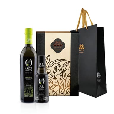 【Oro Bailen 皇嘉】豐收御藏禮盒 特級冷壓初榨橄欖油 500ml+250ml 雙入組 (任選) Picual Arbequina 中秋禮盒 橄欖油禮盒 伴手禮 送禮 交換禮物