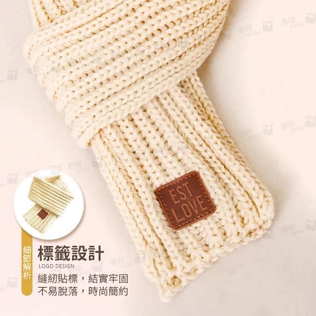 毛線針織小圍巾 兒童圍巾 針織圍巾 小孩圍巾 短圍巾 小圍脖 寶寶圍巾 脖圍 保暖圍巾 IB145