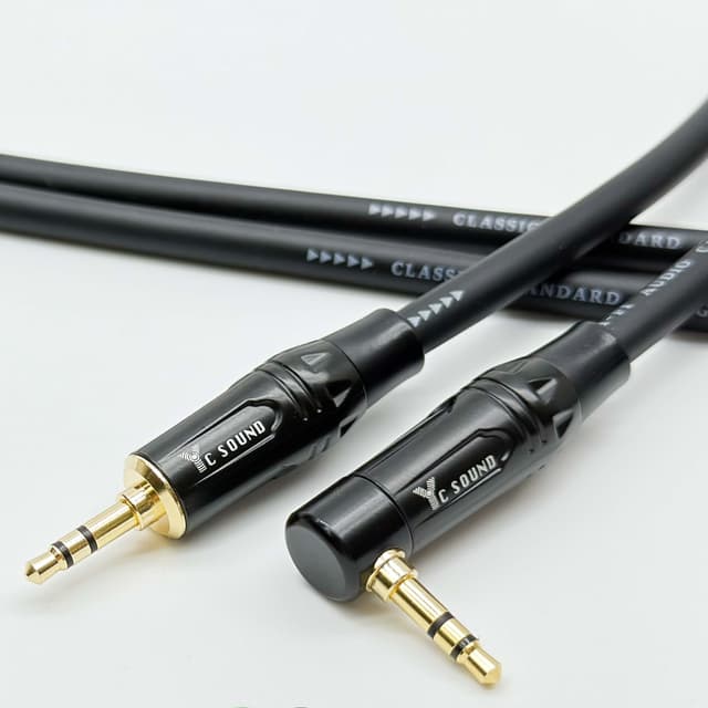 【YC Sound】1米 直頭+彎頭款 特殊電鍍工藝金屬外殼接頭 發燒線 手機播放線 專業用手工線 3.5轉3.5 公對公 手機播放線 3.5mm音源線 3.5雙彎頭 音訊線 公對公 AUX音源線 耳機頭 藍牙喇叭 音源線 AUX播放線 汽車音響AUX輸入