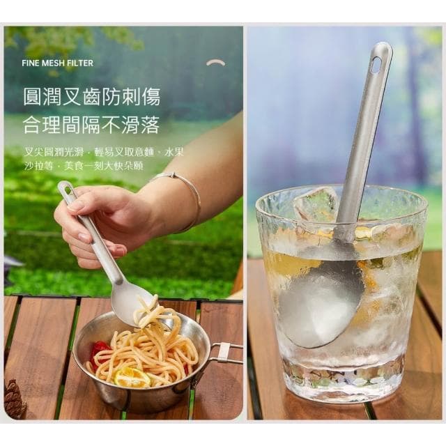 【TEMPEST】純鈦餐具組 ( 鈦湯匙 鈦叉 鈦勺 鈦餐刀 鈦制餐具 純鈦餐具 鈦餐具組 露營 旅行餐具 鈦叉勺 鈦餐具 )