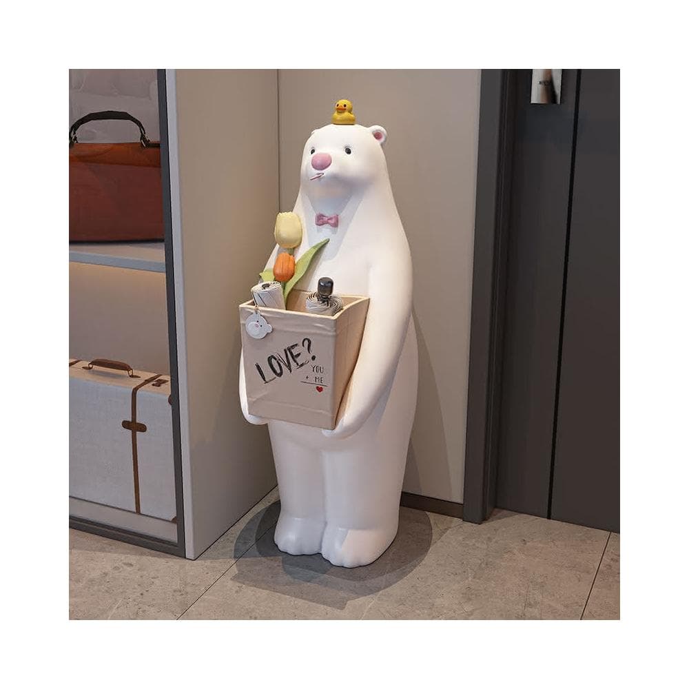 暴力熊擺件客廳沙髮旁收納置物玄關大型落地軟裝飾品喬遷新居禮品