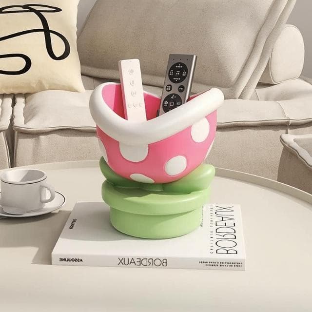 桌面收納 食人花玄關鑰匙收納擺件 客廳電視櫃鞋櫃多功能托盤擺件 居家裝飾品 擺飾 桌上收納架 喬遷禮物 入戶置物架