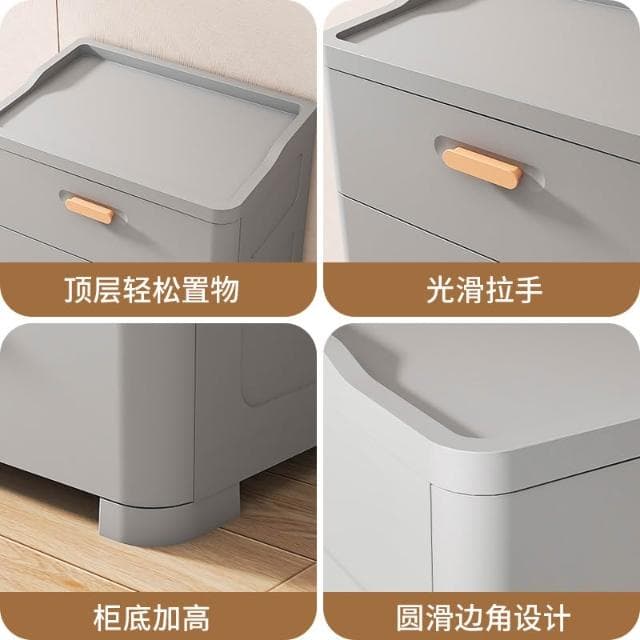 批發客廳收納櫃子抽屜式加厚五斗櫃寶寶嬰兒童衣櫃塑膠玩具儲物櫃