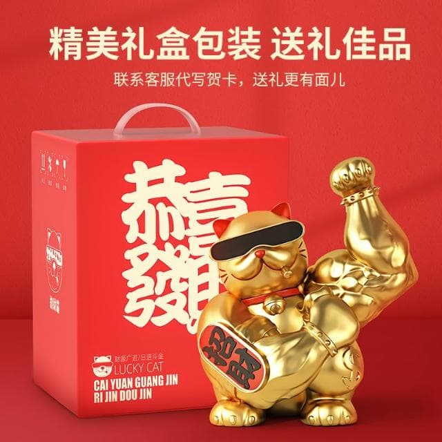 財進寶 大力招財貓 麒麟臂 劫財猫 開幕送禮 開店賀禮 開店禮物暴富猫 裝飾品