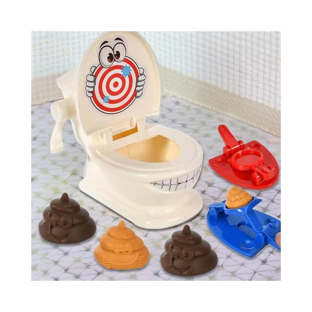 彈射便便 趣味馬桶 搞怪遊戲  大便玩具 交換禮物 聖誕禮物 生日禮物 互動遊戲 彈射 解壓 互動遊戲