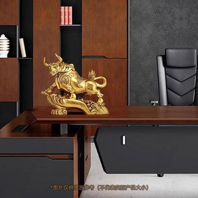 擺件 招財牛擺件十二生肖牛招財擺件店鋪做生意客廳桌面裝飾品開業禮物