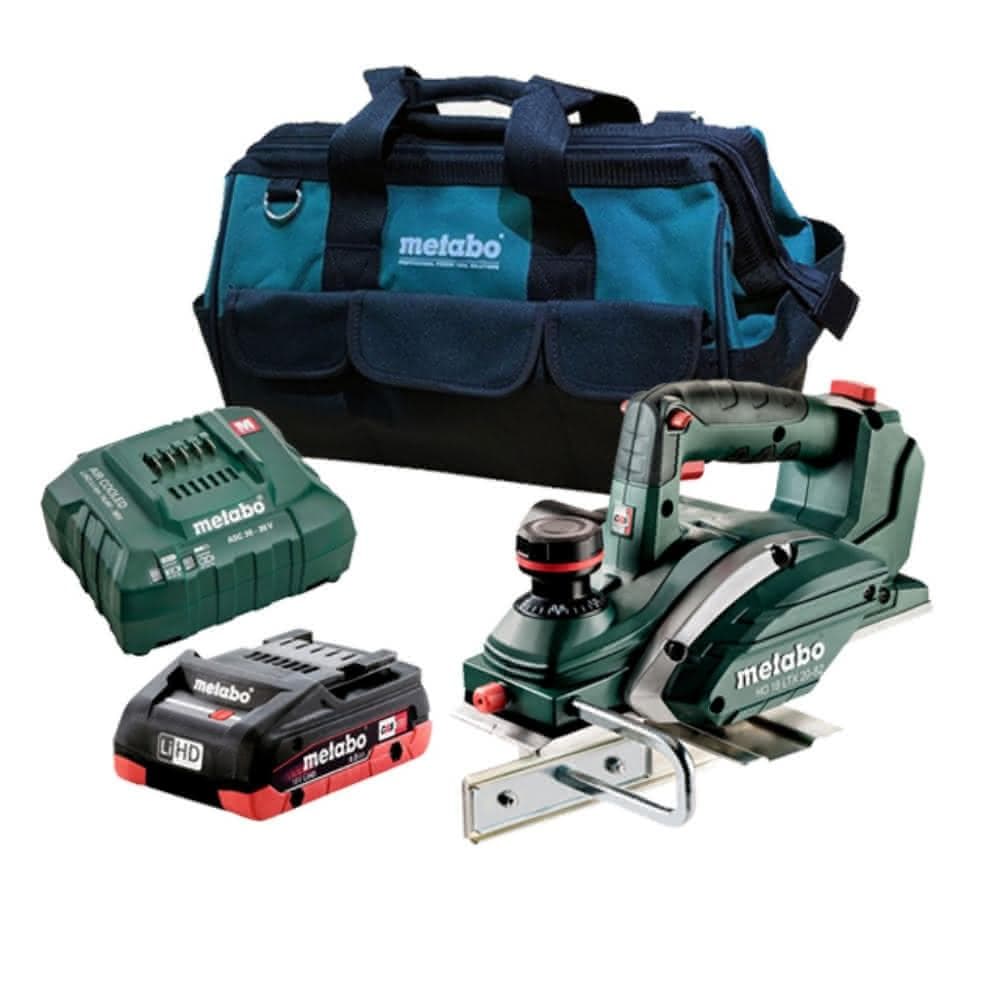 【metabo 美達寶】18V鋰電電刨機 HO 18 LTX 20-82 4.0HD單電版優惠套裝組合