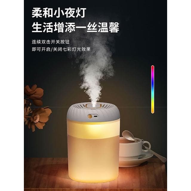 3L雙噴加濕器大霧量家用辦公室桌面臥室靜音噴霧孕婦嬰兒空氣淨化香薰精油空調網紅女生禮物宿舍學生大容量