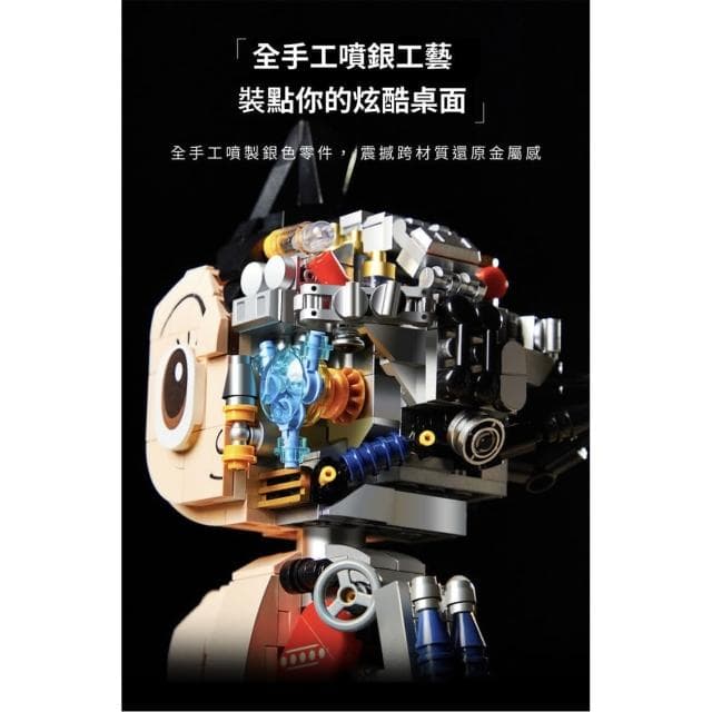 拼奇 原子小金剛 積木 無敵鐵金剛 鐵臂 阿童木 潮玩 手辦 機甲 成人 粉絲 玩具 70 週年 鐵臂款 收藏級 交換禮物 聖誕禮物