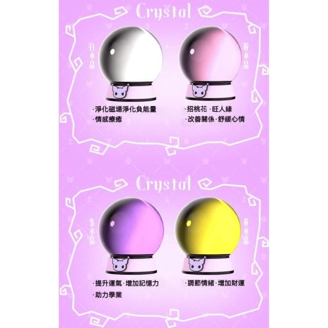 【SANRIO 三麗鷗】庫洛米水晶球占卜小夜燈 (3D立體造型 床頭小夜燈 占卜 算命 運氣 卡羅牌 水晶球 小夜燈 手辦 公仔 擺件 玩具 兒童夜燈 臥室裝飾 送禮 生日禮物 交換禮物 聖誕禮物)