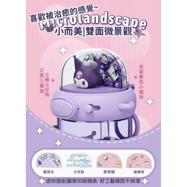 【SANRIO 三麗鷗】閃閃太空吸管杯 650ml ( 正版授權 運動水壺 兒童水壺 大容量水瓶 隨身水壺 隨身杯 母嬰PCT材質 Kitty 美樂蒂 大耳狗 庫洛米 水杯 茶杯 保溫 保溫杯 送禮 生日禮物 交換禮物 聖誕禮物)65#5