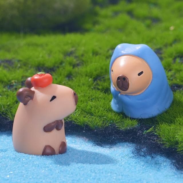 微景觀混裝套組｜造盆景 動物 蛋糕擺件 桌上裝飾 盆栽 園藝 拍攝道具 植物 多肉擺件 水豚 卡皮巴拉 人物 情侶
