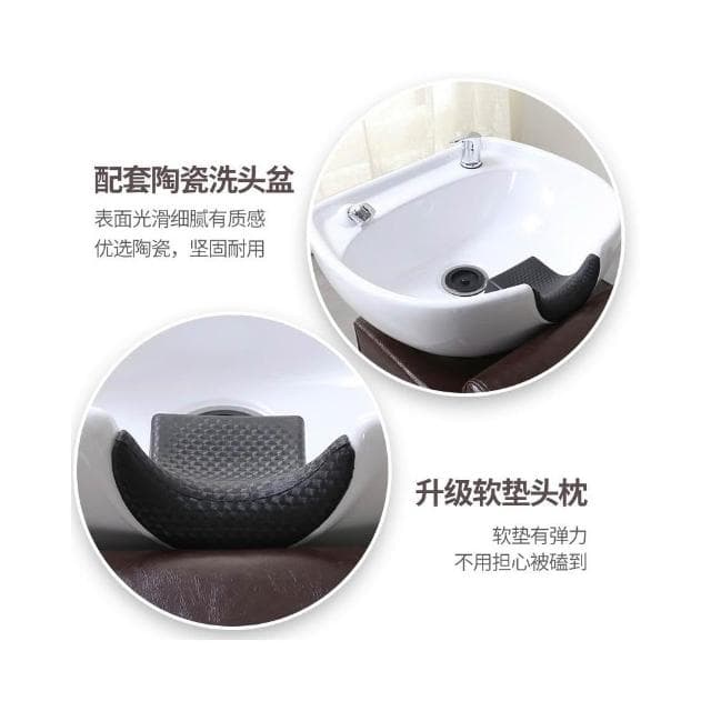 理髮店專用洗頭床廠家直銷網紅半躺高檔髮廊沖水床歐式簡約美髮店