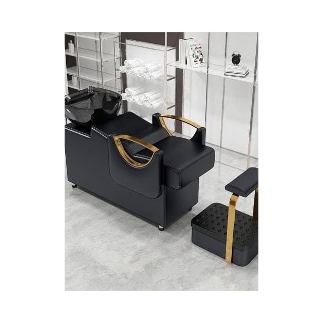 廠家直銷洗頭床理髮店專用髮廊美髮沖頭床網紅潮店陶瓷盆沖水床