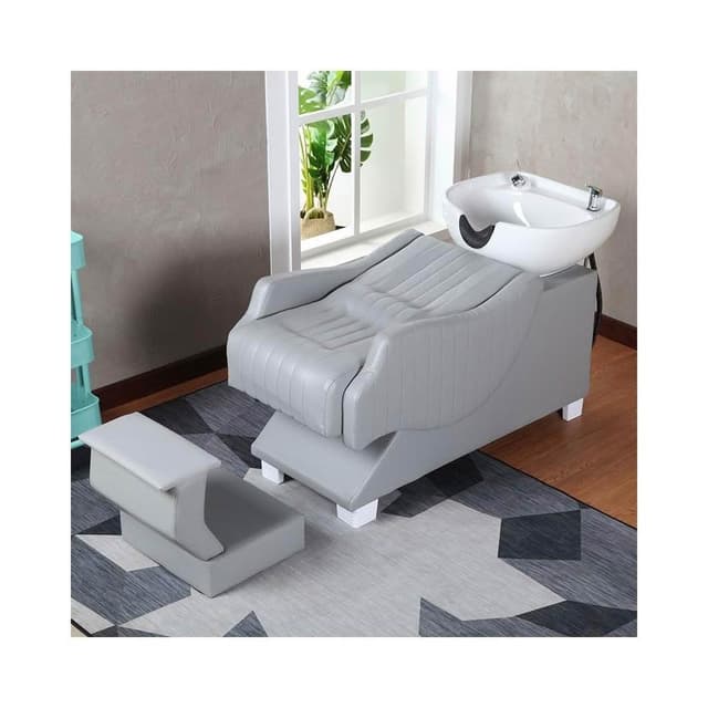 理髮店洗頭床廠家直銷洗發床美髮店髮廊專用陶瓷盆半躺式沖水床