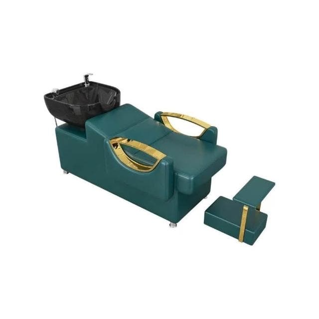 洗頭床理髮店專用最新款美髮店半躺式沖頭床帶腳踏網紅款廠家直銷