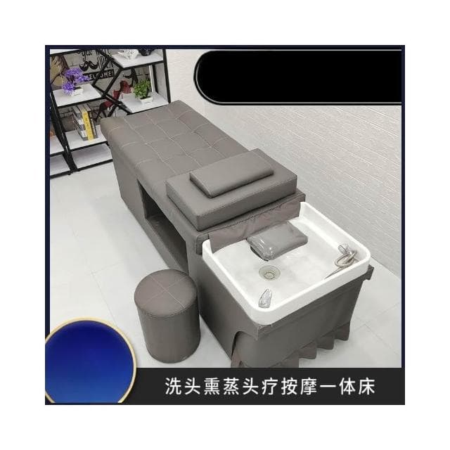 包郵洗頭床髮廊理髮店專用全躺床泰式恒溫水迴圈帶薰蒸按摩采耳床