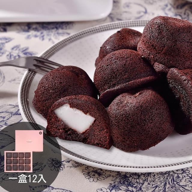 【杏芳食品】QQ布朗尼一盒12入 禮盒 禮物