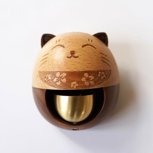 日式招財貓風鈴 多巴胺風鈴 銅鈴 日式風鈴 吸門式門鈴 復古風 開門鈴鐺 居家裝飾 搬家喬遷 生日禮物