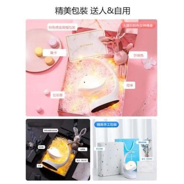 『現貨快速出』節日創意禮物飛鳥音樂燈 七彩燈光 USB充電智能藍牙音響音箱 浪漫夢幻 觸控小夜燈 護眼檯燈充插兩用
