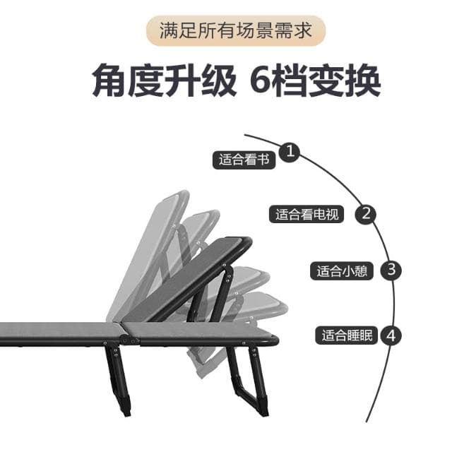 折疊床單人辦公室午休躺椅家用床簡易便攜陪護硬板行軍床午睡神器