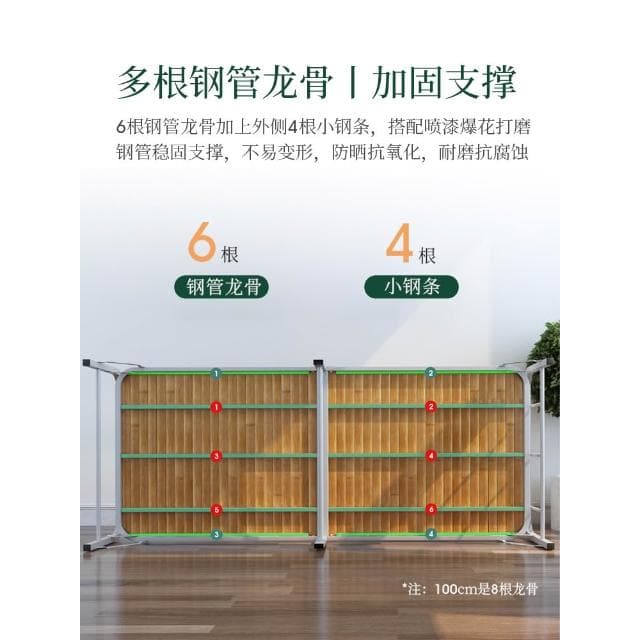 瑞仕達竹床折疊床單人簡易午休午睡床家用實木涼床租房硬板雙人床