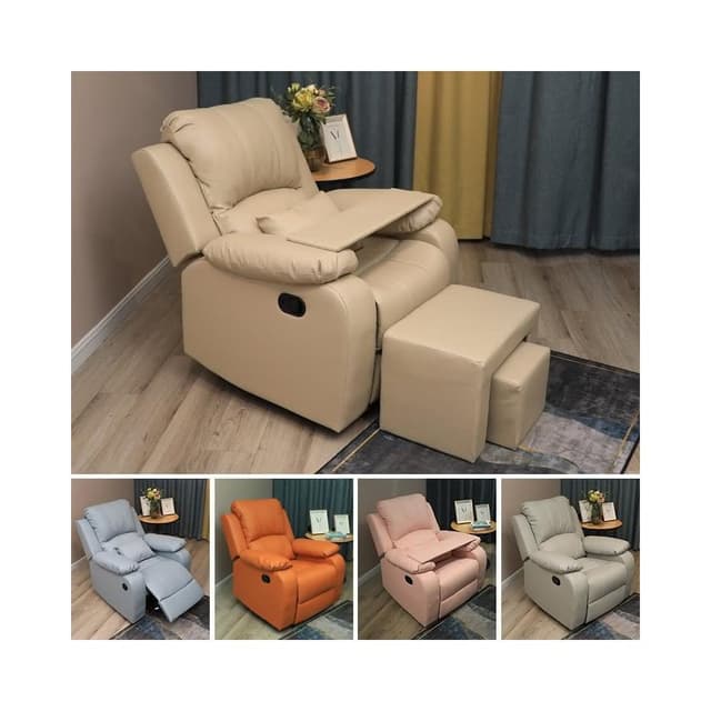 小鋪美甲美睫店沙髮美容美足椅紋繡躺椅多功能電動單人足浴修腳按摩椅