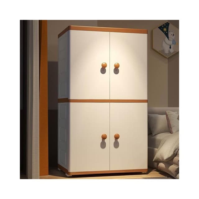 納份愛開門式收納柜玩具整理箱雜物儲物箱嬰兒童簡易衣柜家用臥室