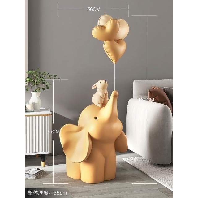 輕奢大象落地擺件結婚禮物時尚工藝品客廳玄關家居裝飾品喬遷新居