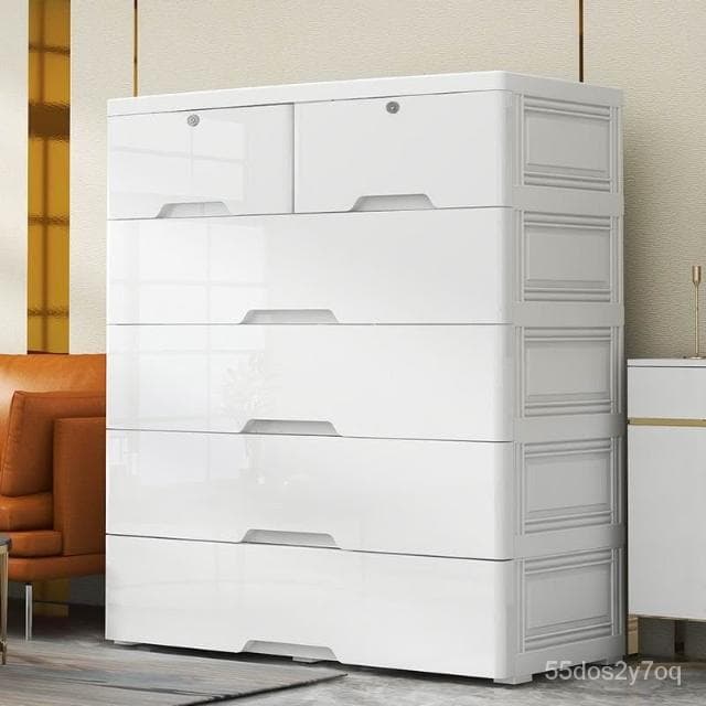 可開發票 特厚75cm塑料抽屜式收納櫃 寶寶衣櫃 傢用廚房嬰兒玩具兒童儲物櫃子 衣櫃 零食收納 收納櫃 儲物櫃 收納箱